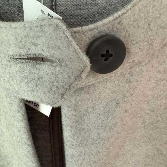 NWT Banana Republic Light Gray Women's Jacket SZ L - Picture 2 of 16
